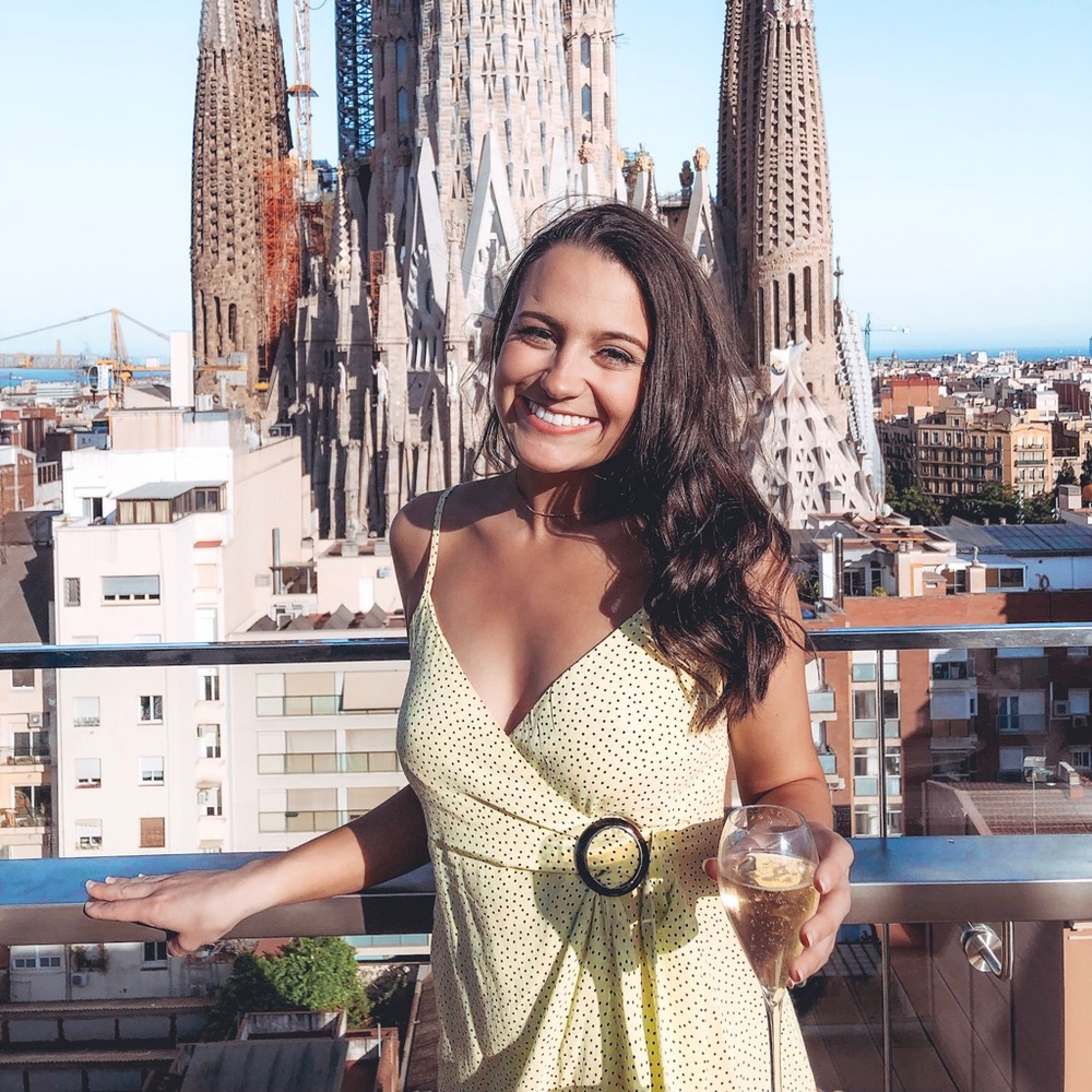 Bershka Yellow Polka Dot Dress